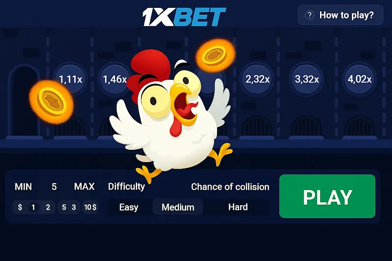 Comment jouer à Chicken Road sur 1xBet