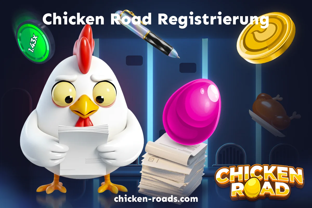 Registrierung im Spiel Chicken Road